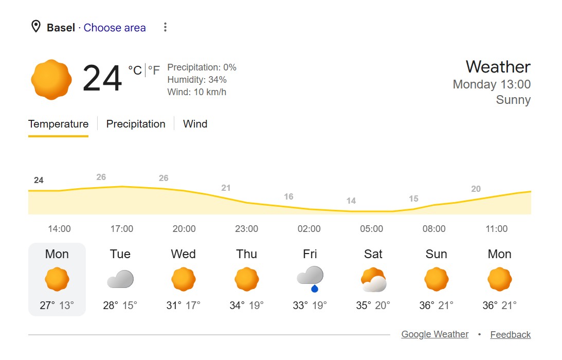 Switzerland Braces For Record-Breaking Heatwave, With 38°C Possible In Basel