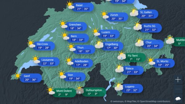 Could Temperatures In Switzerland Climb 35-40 Degrees In The Next Heatwave?